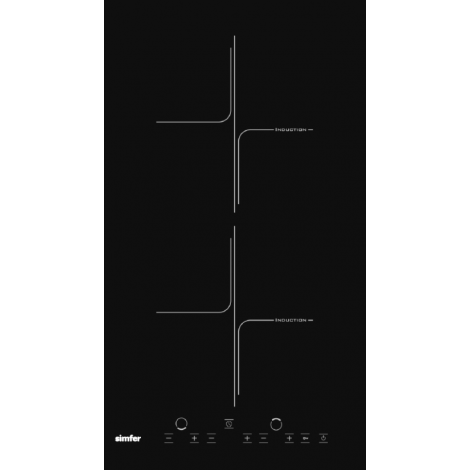 Hob | 3020 XEISP | Simfer Number of burners/cooking zones 2 | Induction | Touch control | Timer | Black