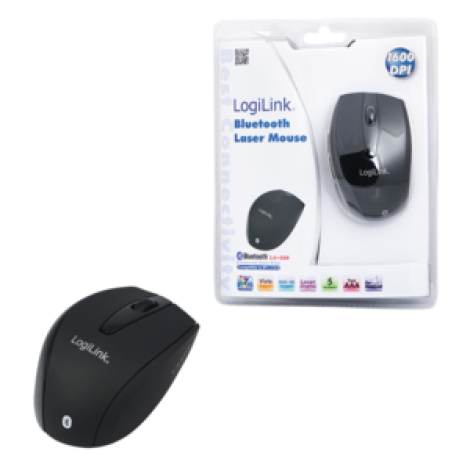 Logilink | Maus Laser Bluetooth mit 5 Tasten | Bluetooth Laser Mouse; | wireless | Black