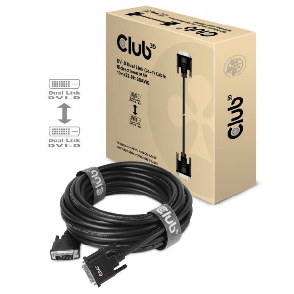 CABLE DVI-D TO DVI-D 10M/M/M CAC-1220 ...