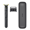 Philips | Shaver | OneBlade QP1424/65 | Operating time (max) 30 min | Wet & Dry | NiMH | Charcoal Grey