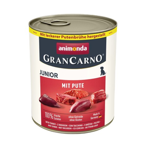 ANIMONDA GranCarno Junior Turkey - wet dog food - 800g