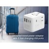 Gembird TPA-2A3C70-01-W Universal travel power adapter, 70 W, white | Gembird