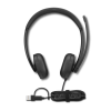Lenovo Wired VoIP Headset 5000 (Teams) | Built-in microphone | USB Type-A, USB Type-C | Black
