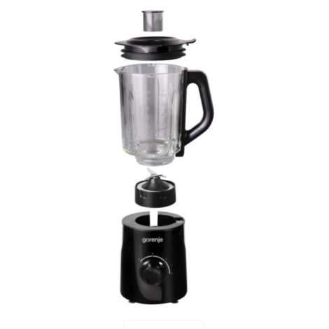 Gorenje | Blender | B800GBK | Tabletop | 800 W | Jar material Glass | Jar capacity 1.5 L | Ice crushing | Black