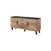 Cama sideboard LOTTA 150 2D3S wotan oak + mat black