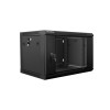 Lanberg wall mounted 19" rack cabinet 6U 600x450 black wf01-6406-10b