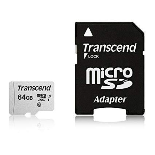 MEMORY MICRO SDXC 64GB W/ADAPT/UHS-I TS64GUSD300S-A ...