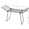 AMALFI foldable laundry drying rack, black