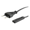 Cablexpert | Power cord (C7), VDE approved | Black Power plug type C