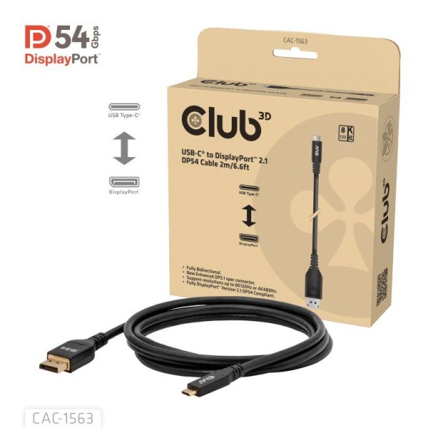 CABLE USB-C TO DP 2M/M/M CAC-1563 ...
