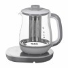 TEFAL Tastea Kettle | BJ551B10 | Tea Kettle | 1400 W | 1.5 L | Glass | 360° rotational base | Grey/White
