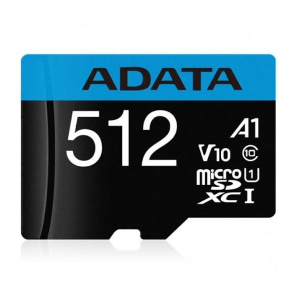 MEMORY MICRO SDXC 512GB W/AD./AUSDX512GUICL10A1-RA1 ADATA