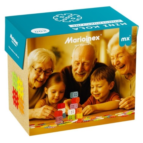 MARIOINEX Mini Waffle Building Blocks Senior Set, 200 pieces