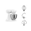 KitchenAid 5K45SSEWH Stand mixer 275 W Metallic, White