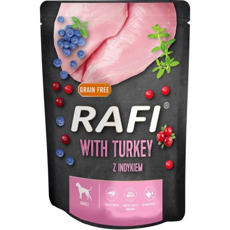 DOLINA NOTECI RAFI - Wet dog food - turkey, blueberry, cranberry 300 g