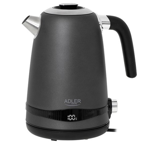 Adler Kettle | AD 1295g SS | Electric | 2200 W | 1.7 L | Stainless Steel | 360° rotational base | Grey
