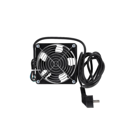 SOMI Networks | Single Fan Unit for wall mount cabinets | VENT-1C | Black | Airflow 450m3 /h; Cable Schuko 1.8 m