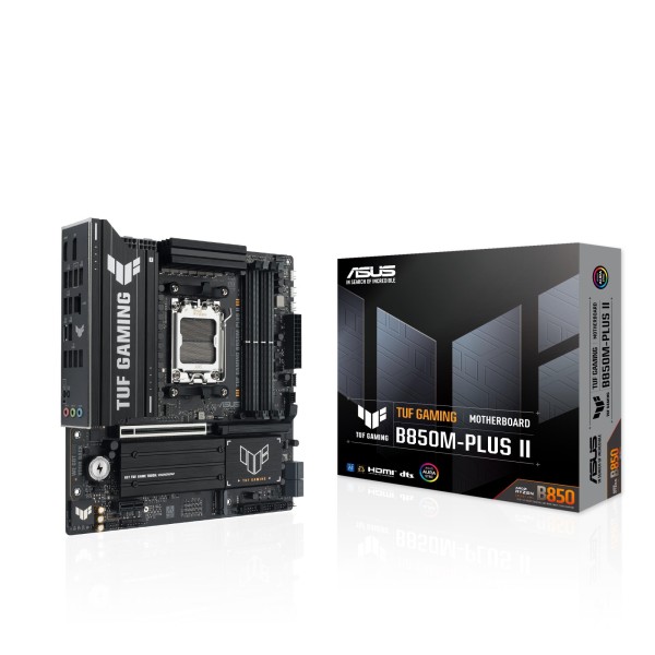 Mainboard|ASUS|AMD B850|SAM5|Micro-ATX|Memory DDR5|Memory slots 4|TUFGAMINGB850M-PLUSII