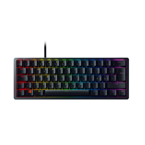 Razer | Optical Gaming Keyboard | Huntsman Mini 60% | Gaming keyboard | Wired | RGB LED light | NORD | Black | USB-C | Analog Switch