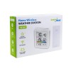 GreenBlue wireless weather station, temperature + humidity IN/OUT, clock + alarm + date, °C / °F selectable, range up to 60m, GB169