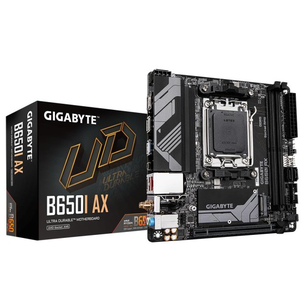 Mainboard|GIGABYTE|AMD B650|SAM5|Mini-ITX|Memory DDR5|Memory slots 2|1xPCI-Express 16x|1xM.2|1xHDMI|1xDisplayPort|3xUSB ...