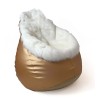 Sako bag pouf Glamour gold XL 120 x 80 cm