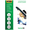 Fellowes | Laminating Pouch | A4 | Clear | Thickness: 100 micron, Qty Per Pack: 100 pcs; Ideal for notices, craft materials, signage and frequently handled documents; Compatible with all laminator brands