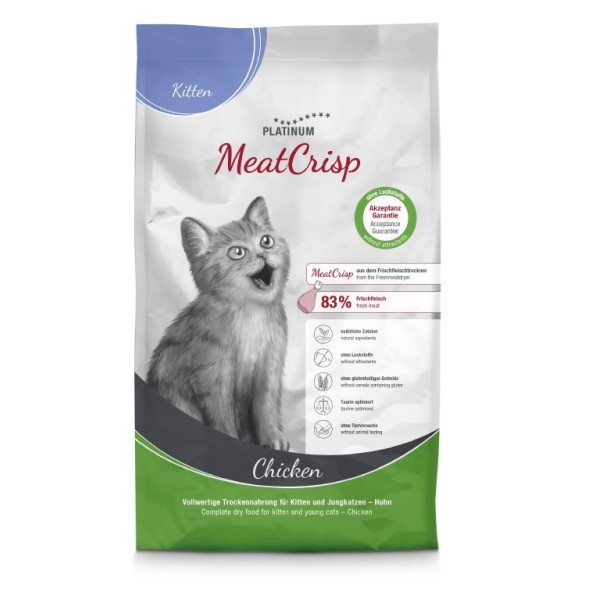 PLATINUM MeatCrisp Kitten Chicken - dry ...