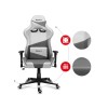 Huzaro Force 6.2 PC gaming chair Bucket (cradle) seat Grey, White