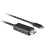 Lanberg USB-C to DisplayPort Cable, 1 m 4K/60Hz, Black | Lanberg | USB-C to DisplayPort Cable | Black | 1 m