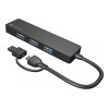 Natec USB 3.0 HUB, Mayfly, 4-Port, Black | Natec | USB 3.0 HUB, Mayfly, 4-Port | Moth NHU-1342 | Black | 0.15 m