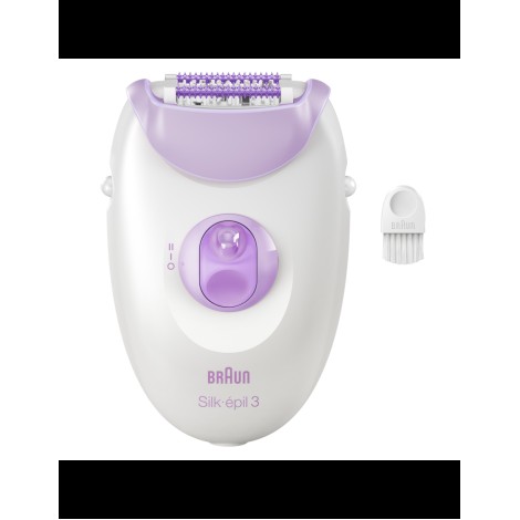 Braun Epilator | SE3-000 Silk épil 3 | Number of power levels 2 | White/Purple