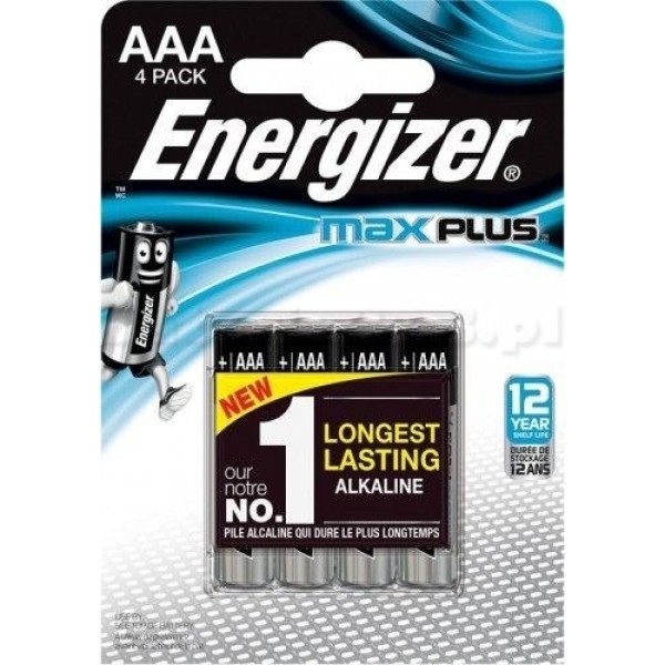 ENERGIZER BATTERY MAX PLUS AAA LR03, ...