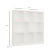 FIESTA 8P WHITE BOOKCASE