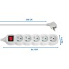 Esperanza ELK215W Power strip 5GN/3M White