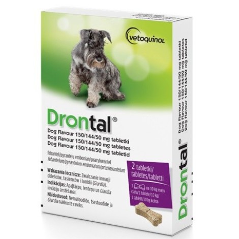 VETOQUINOL Drontal - worming tablets for dogs