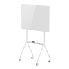 Ergo Office mobile dry erase board, horizontal orientation, white, single sided, with shelf, board dimensions 1190x790mm, ER-306