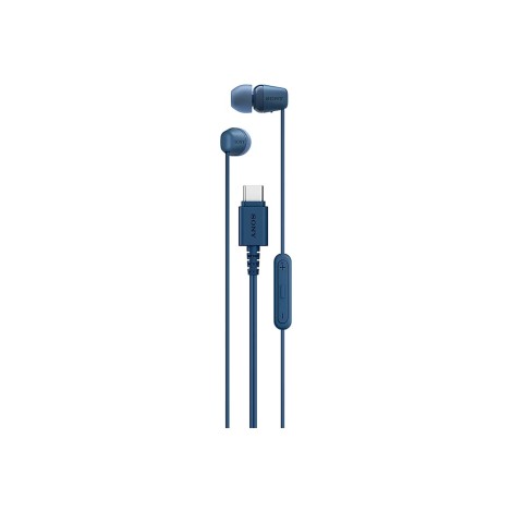 Sony IER‑EX15C USB‑C Wired Earbuds with Mic, Blue | Sony
