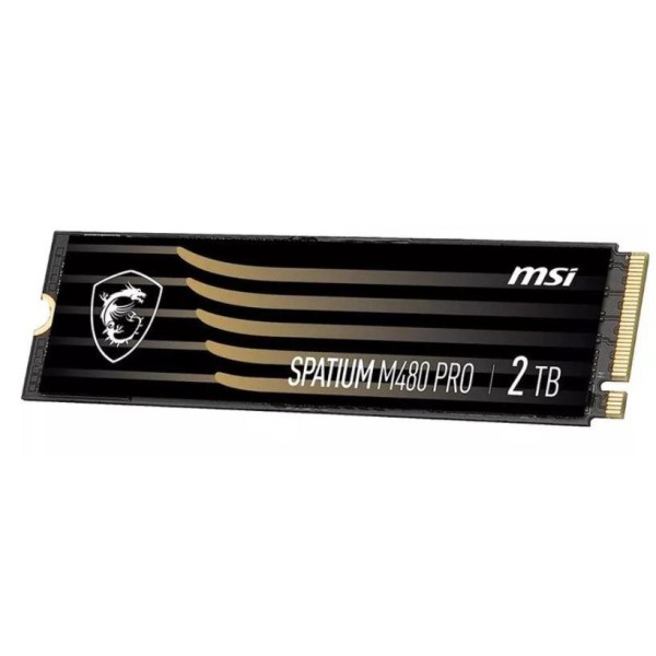 SSD|MSI|SPATIUM M480 PRO|2TB|M.2|PCIe Gen4|NVMe|3D NAND|Write speed ...