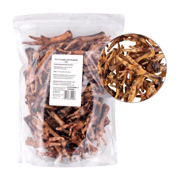 PETITTO Dried chicken feet - dog ...