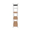 Rebel RB-1250 Metal Storage Rack Cabinet Shelves 175kg x5 180x90x40cm Galvanized Folding MDF
