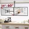 Maclean ceiling mount for two TVs, max load 2x40kg, 34-60", max VESA 600x400, MC-111 B