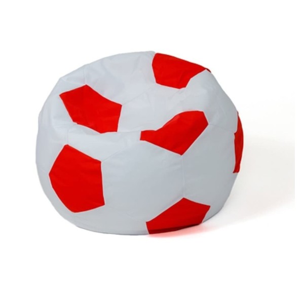 Sako bag pouf Ball white-red L ...