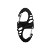 Mil-Tec S-Hook snap hook set - Black