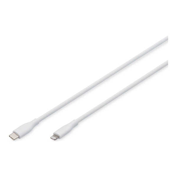 Digitus Lightning silicone connection cable, USB-C ...