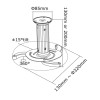 PROJECTOR ACC CEILING MOUNT/BEAMER-C80WHITE NEOMOUNTS