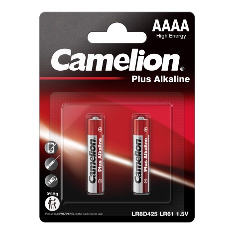 Camelion Plus Alkaline AAAA 1.5V (LR61), 2-pack (for toys, remote control and similar devices) | Camelion