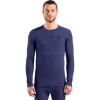 Bielizna termoaktywna z długim rękawem Odlo BL TOP crew neck l/s MERINO 260 roz. M Niebieska
