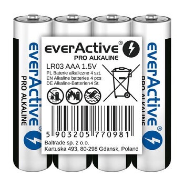 Alkaline batteries AAA / LR03 everActive ...