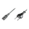 Digitus | Power Cord, Euro - C7 M/F, H03VVH2-F 0.75qmm | AK-440104-018-S